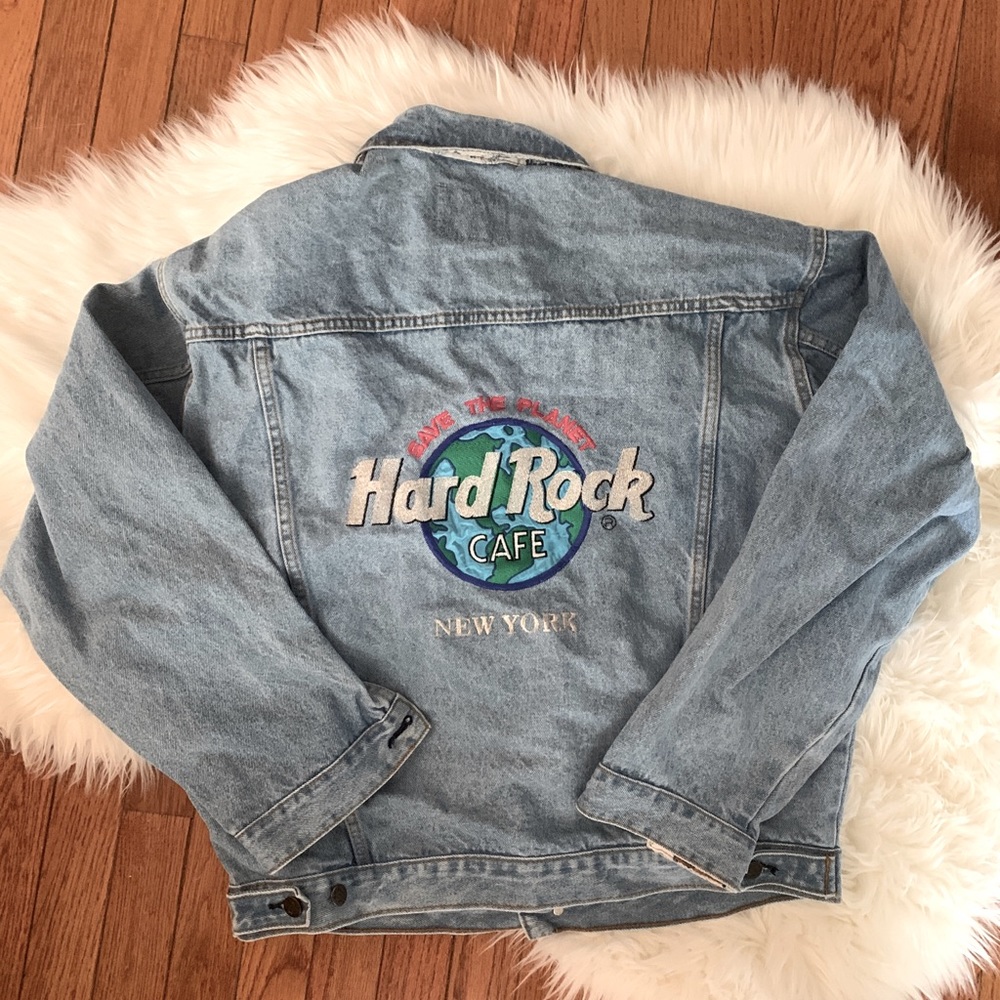 Hard Rock Cafe New York “Save the Planet” Denim Vintage Jean Jacket